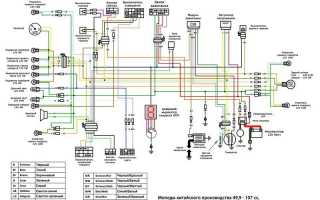 Схема проводки на мопед Альфа: особенности отечественной эксплуатации