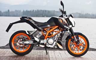 Обзор мотоцикла KTM Duke 390: характеристики