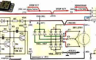 Схема проводки ИЖ Планета 5: особенности головного света, генератора и контрольных приборов