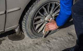 Что делать если на дороге пробило колесо