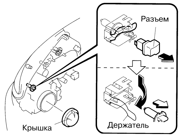 Как поменять лампочку в фаре