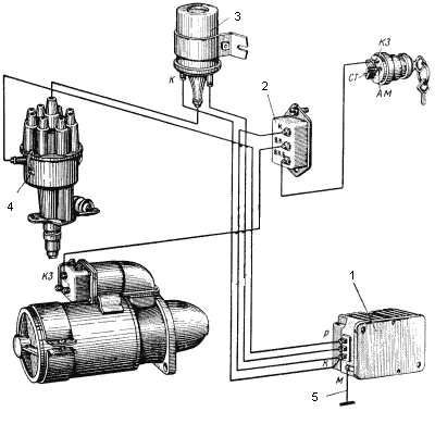 Контактно транзисторная система зажигания Контактно транзисторная система зажигания