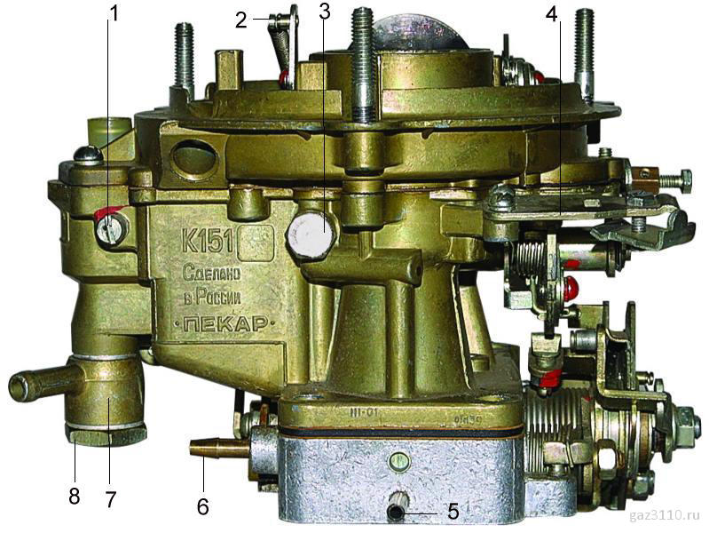 Схема карбюратора К-151 