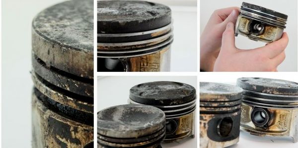 Закоксованные поршневые кольца Закоксованные поршневые кольца