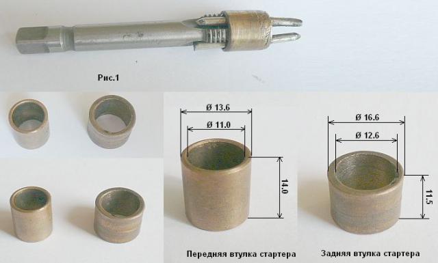 Замена втулки стартера