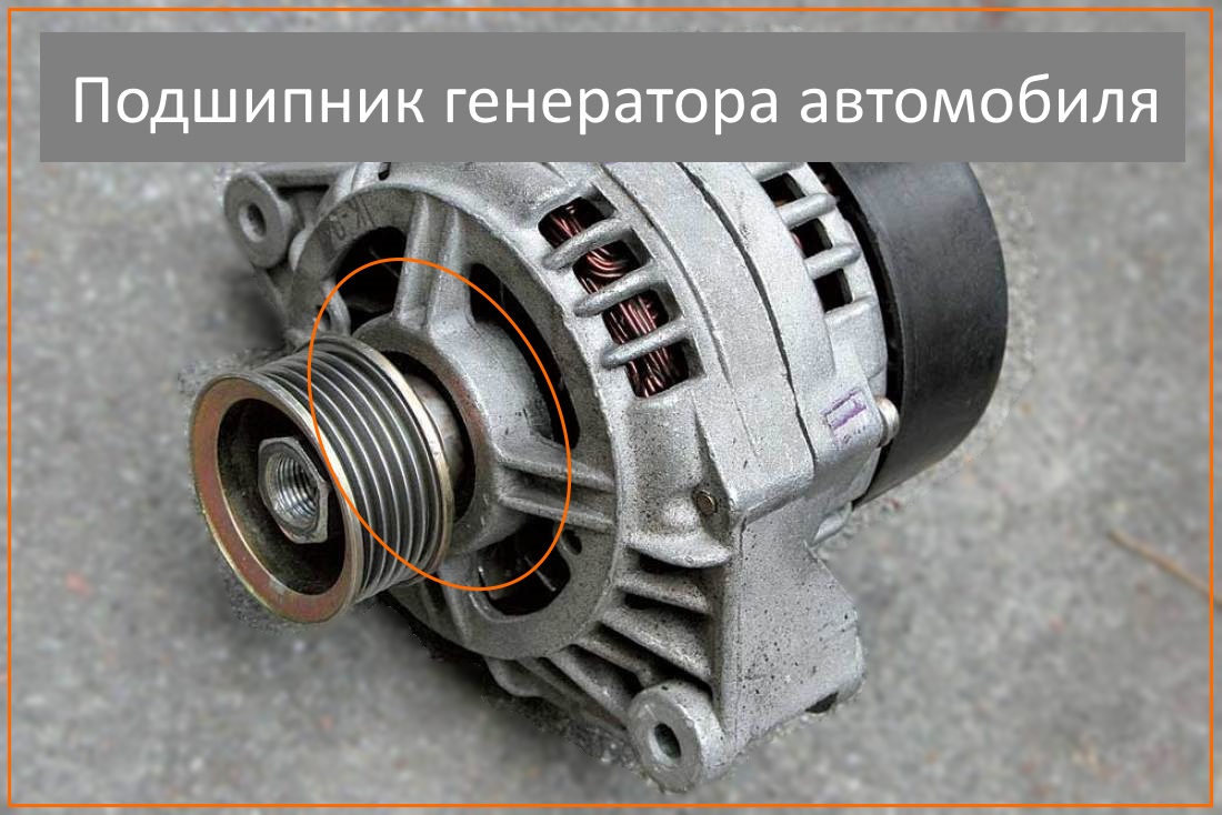 Где находится подшипник генератора