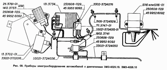 Электропроводка на газель с двигателем семейства ЗМЗ-402 и его модификаций электропроводка на газель