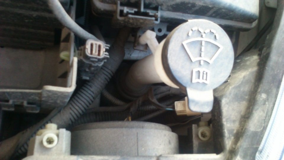 Горловина емкости омывателя стекла Горловина емкости омывателя стекла