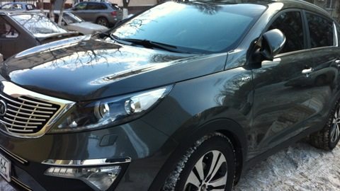 На фото - омыватель фар KIA Sportage 3 На фото - омыватель фар KIA Sportage 3