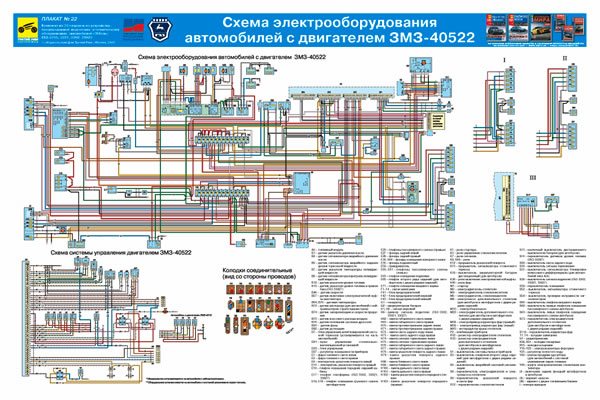 схема проводки Газель 405
