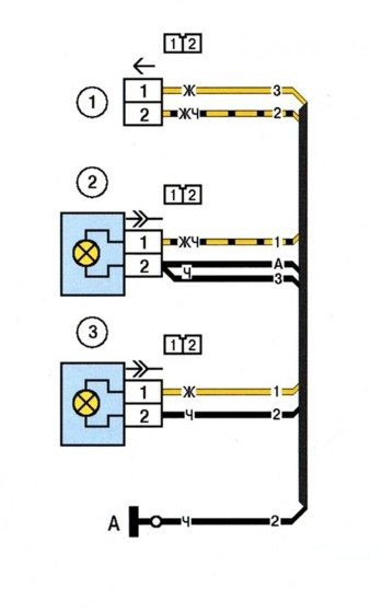 схема проводки ваз 2112