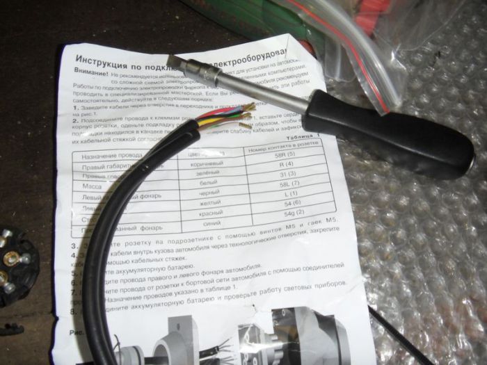 Также как и изготовление наклеек на фары, оснащенность комплекта достигла высокого уровня качества проводки и соединительных элементов