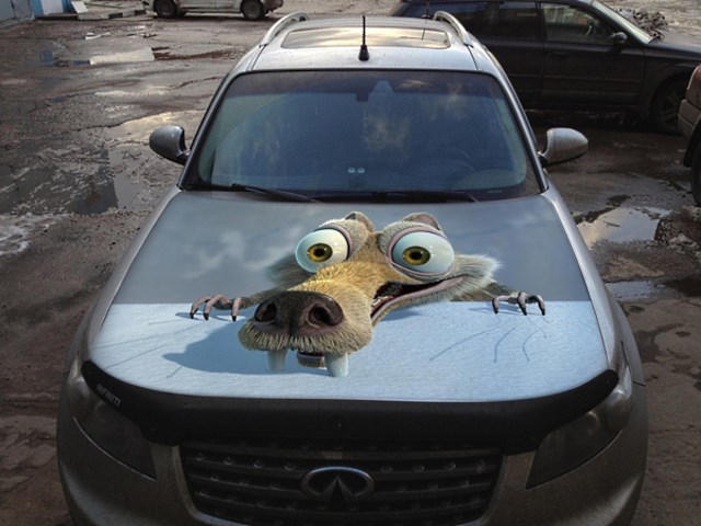 Зд рисунок на капоте Зд рисунок на капоте