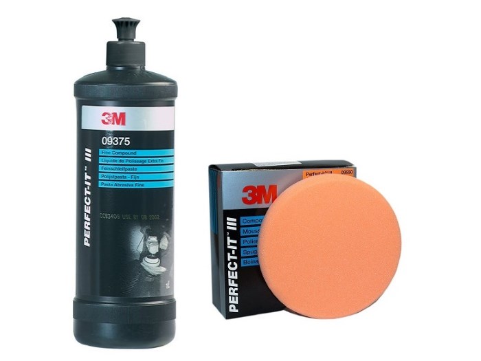Паста 3М 09375 и полировальник 3M 09550 Паста 3М 09375 и полировальник 3M 09550
