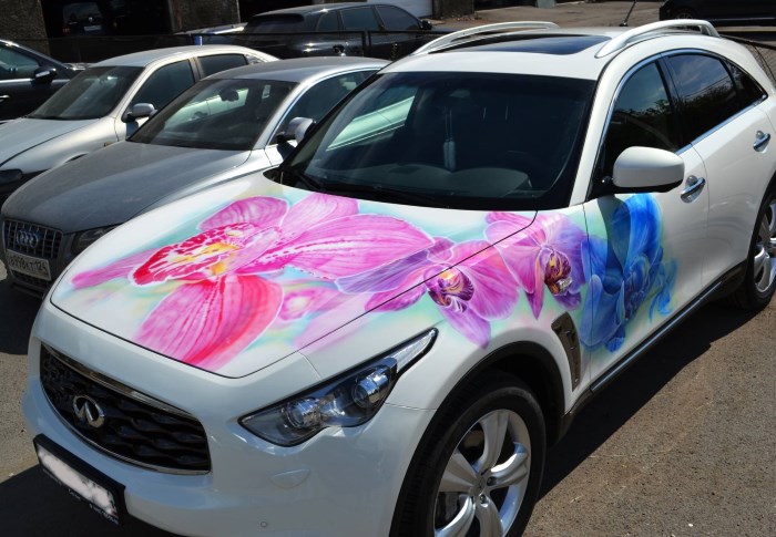 Аэрография цветы на инфинити Аэрография цветы на инфинити