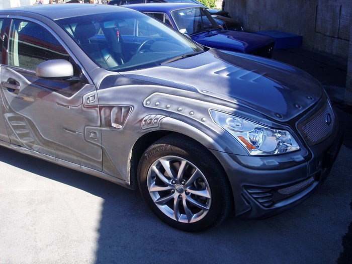 Аэрография на кузове инфинити Аэрография на кузове инфинити