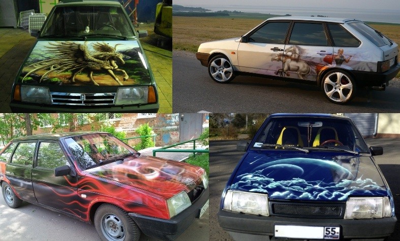 Аэрография ВАЗ 2109 Аэрография ВАЗ 2109