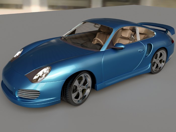 Автомобиль в цвете голубой металлик Автомобиль в цвете голубой металлик