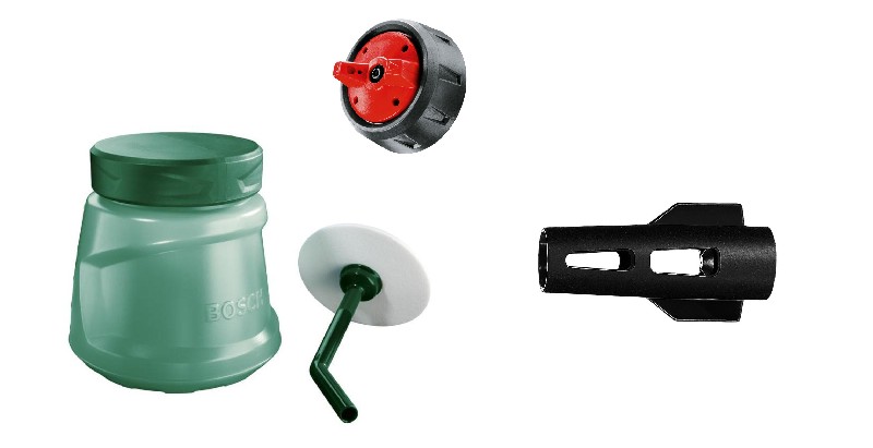 Бачок, сопло и очистительная насадка к краскопульту Бош Бачок, сопло и очистительная насадка к краскопульту Бош