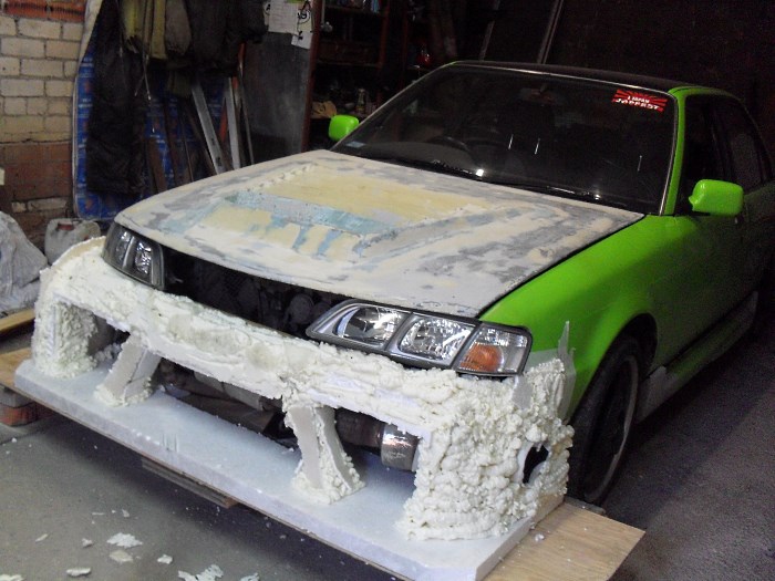 Создание бампера из пены Создание бампера из пены