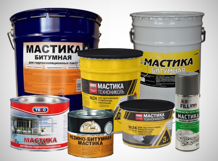 Битумные мастики Битумные мастики