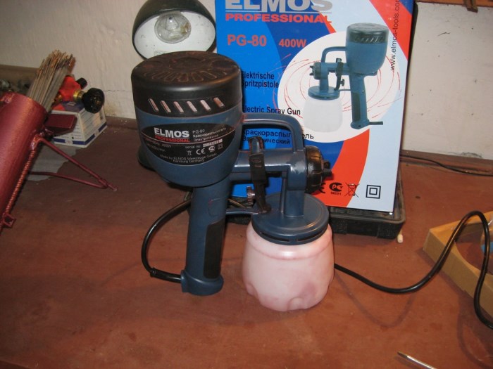 Для сравнения: краскопульт Elmos PG 80 Для сравнения: краскопульт Elmos PG 80