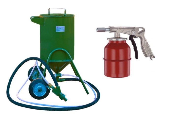 Инжекторный пескоструйный аппарат Zitrek IM-30 и мини-пескоструй Инжекторный пескоструйный аппарат Zitrek IM-30 и мини-пескоструй