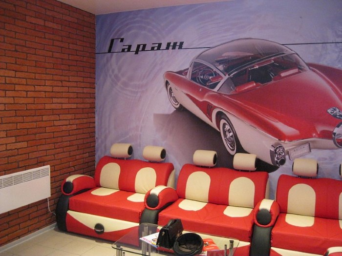 Комната ожидания для клиентов на автомойке Комната ожидания для клиентов на автомойке