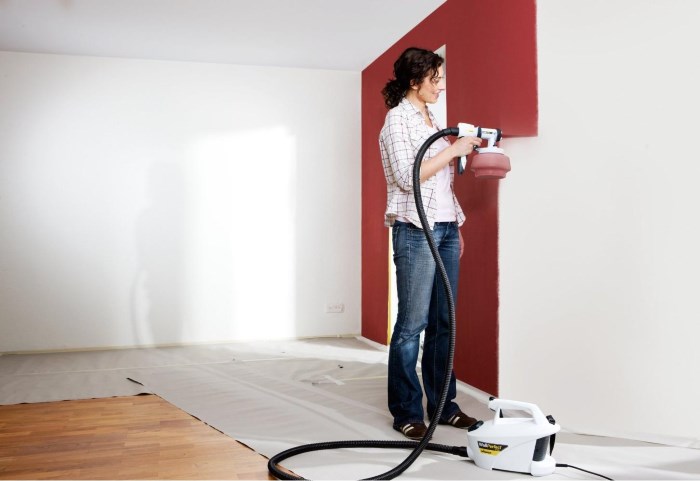 Покраска стен краскопультом Wagner W665 Покраска стен краскопультом Wagner W665