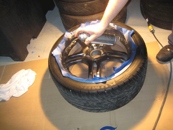 Нанесение краски на диски Нанесение краски на диски