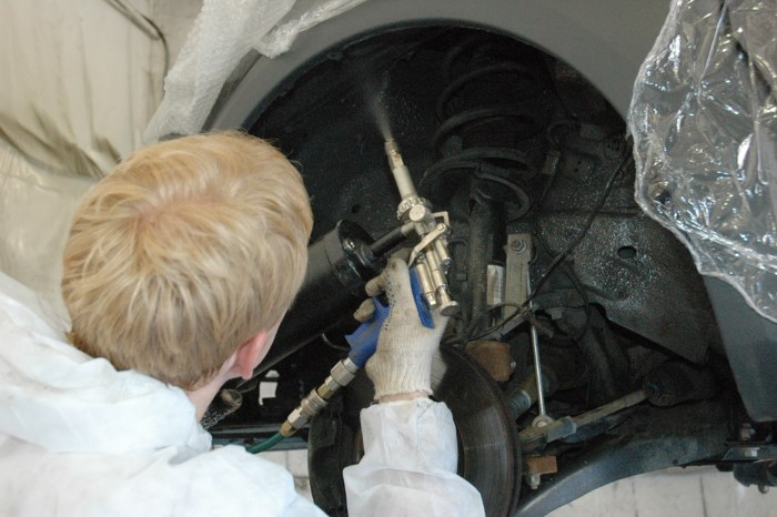 Обработка кузова антикором Обработка кузова антикором