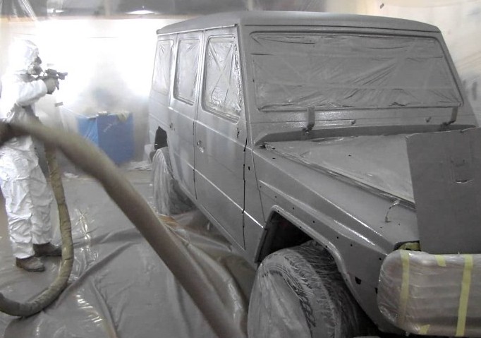 Обработка кузова полимочевиной Обработка кузова полимочевиной