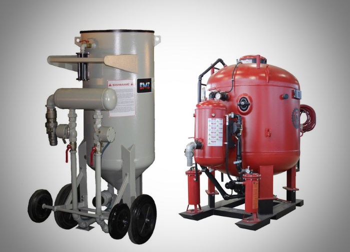 Пескоструйные аппараты напорного типа Пескоструйные аппараты напорного типа
