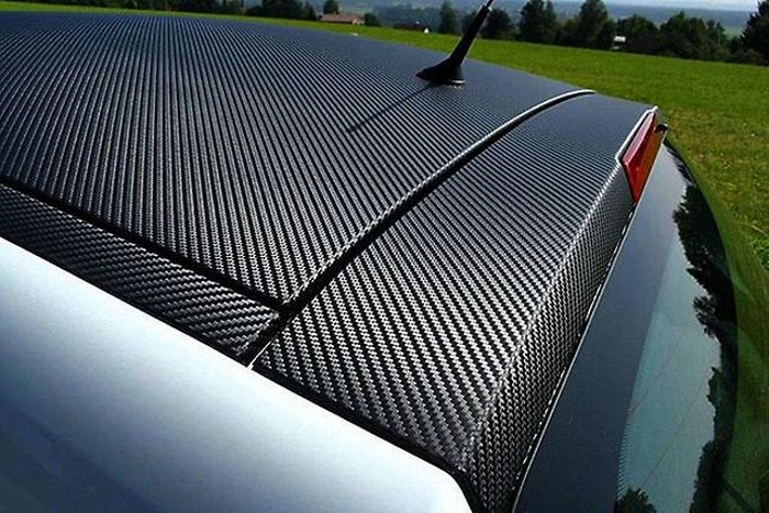 Пленка на крыше авто под карбон Пленка на крыше авто под карбон