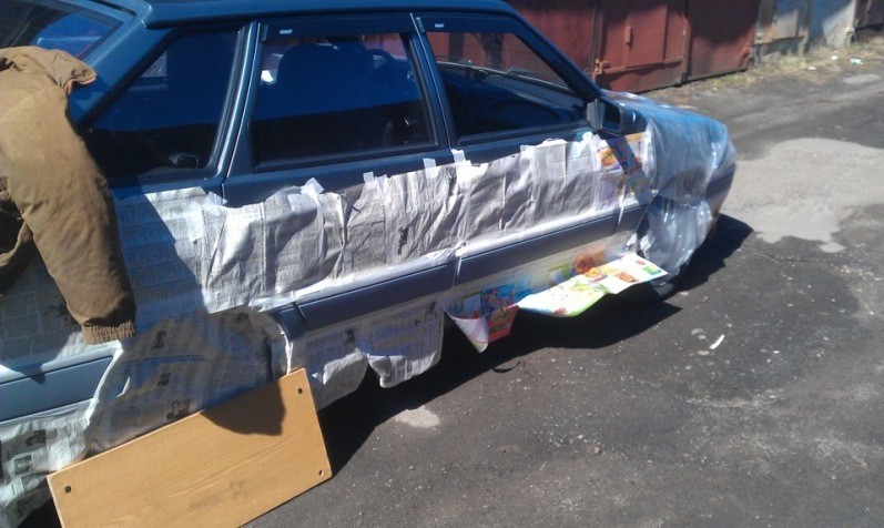 Подготовка к покраске Подготовка к покраске