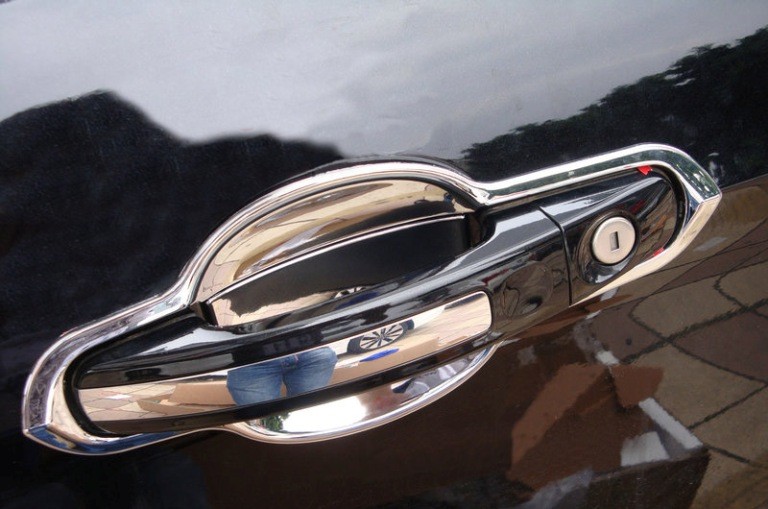 Хромированная ручка двери авто Хромированная ручка двери авто