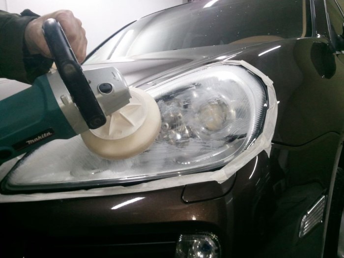 Полировка фары Полировка фары