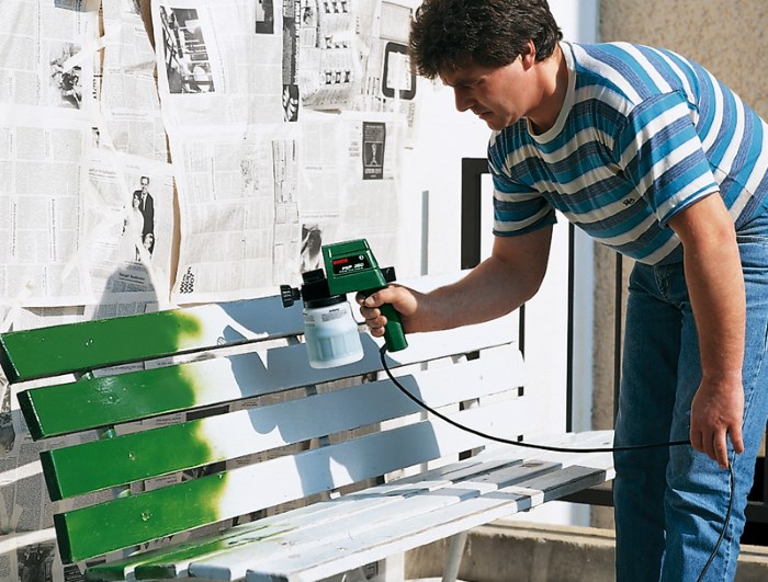 Бытовое применение краскораспылителя Bosch PSP 260 Бытовое применение краскораспылителя Bosch PSP 260