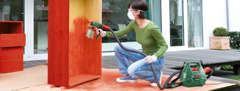 Применение краскопульта Bosch 3000 в бытовых целях Применение краскопульта Bosch 3000 в бытовых целях