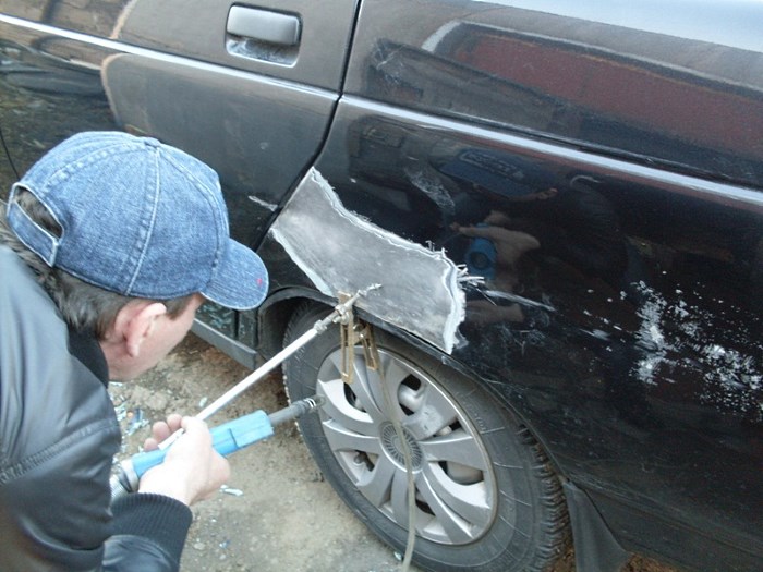 Работа обратным молотком Работа обратным молотком