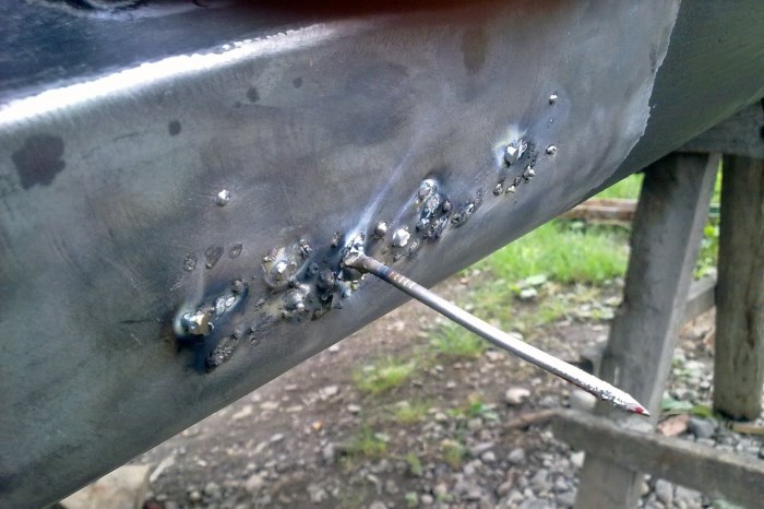 Рихтовка порога споттером Рихтовка порога споттером