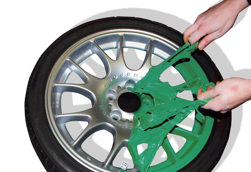 Снятие резиновой краски с колесного диска Снятие резиновой краски с колесного диска