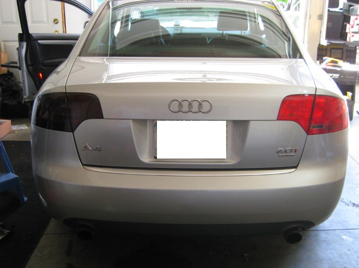 Тонировка на задних фонарях Тонировка на задних фонарях