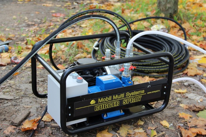 Установка для нанесения жидкой резины Установка для нанесения жидкой резины