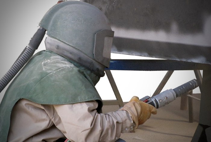 Защита пескоструйщика Защита пескоструйщика