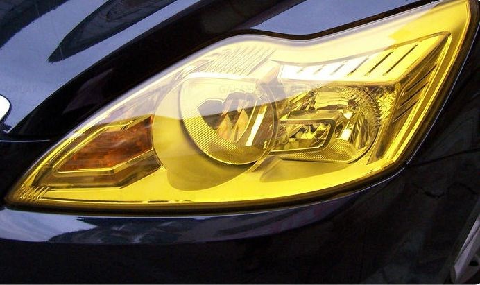 Желтая тонировка на фарах Желтая тонировка на фарах
